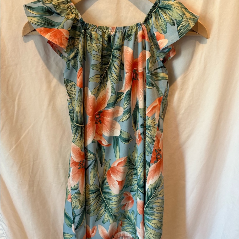 SHEIN Kids Tropical Print Dress